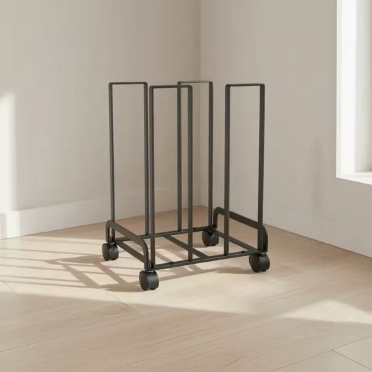 Rolling Carton Holder Rack – Space-Saving Cardboard Box Organizer