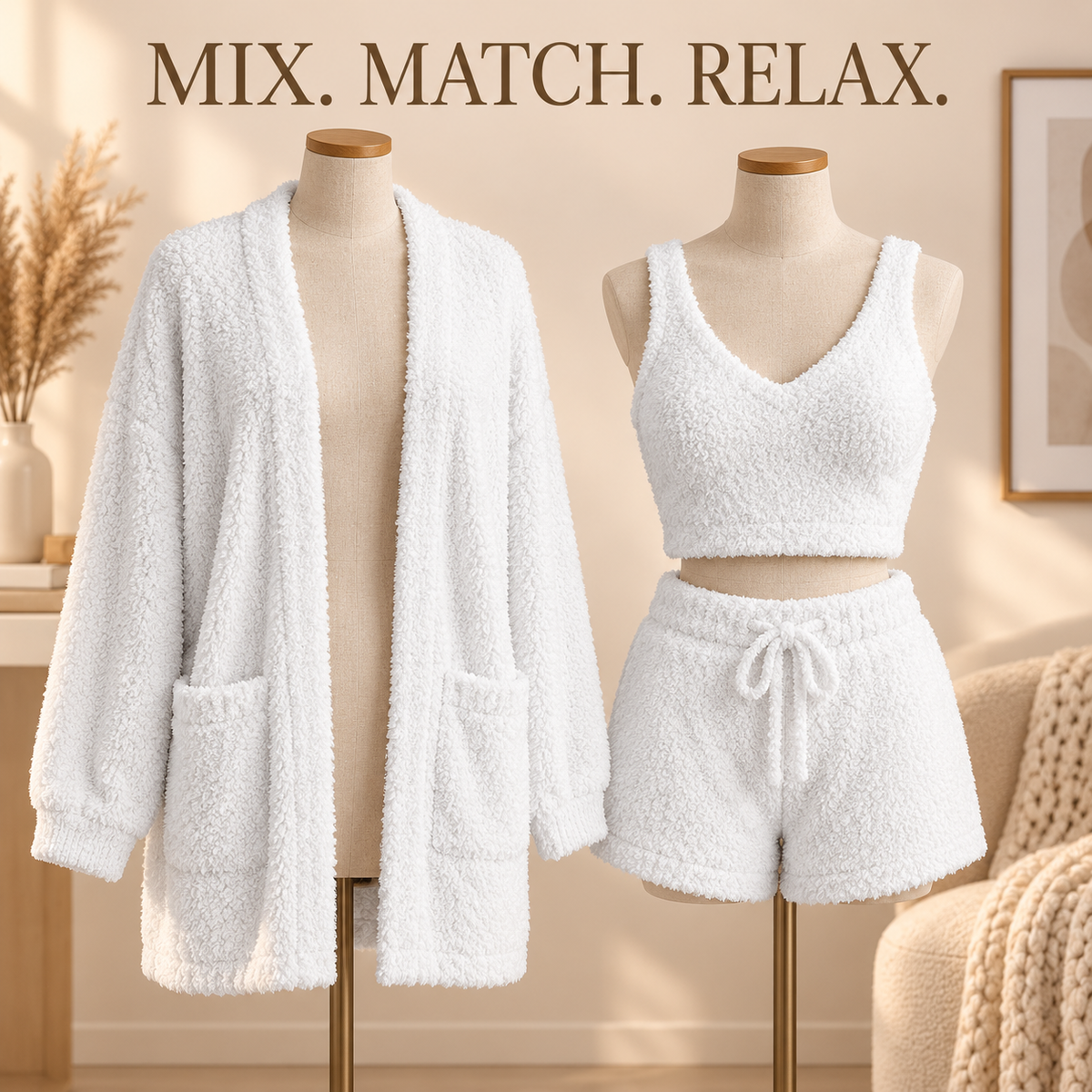 Mix and match three-piece pajama set