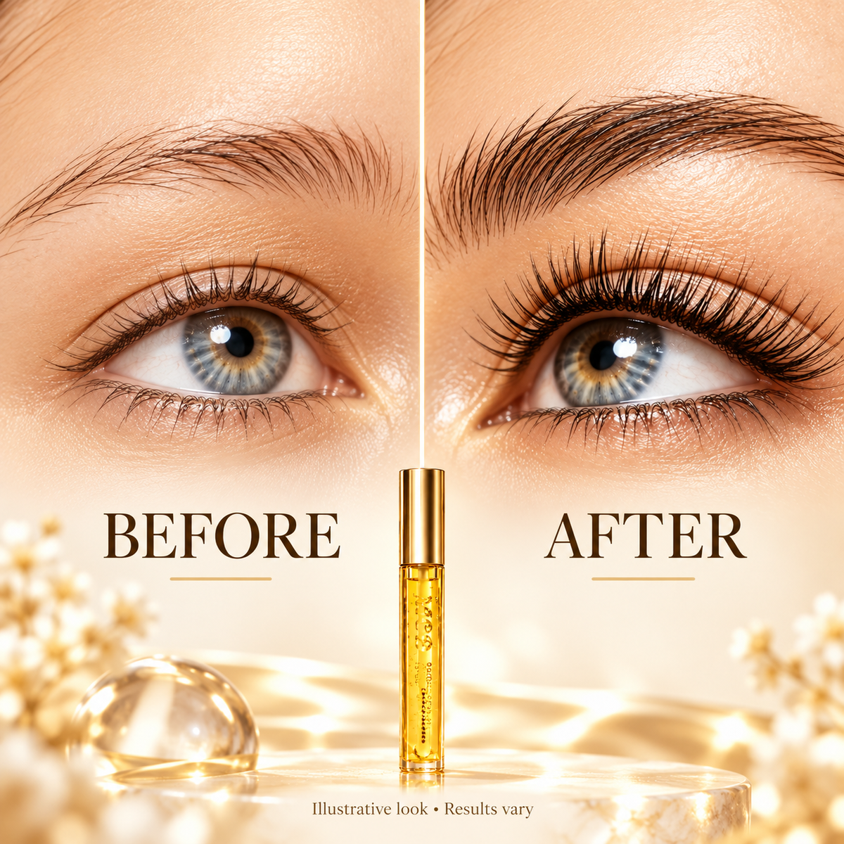 Illustrative before and after look; results vary